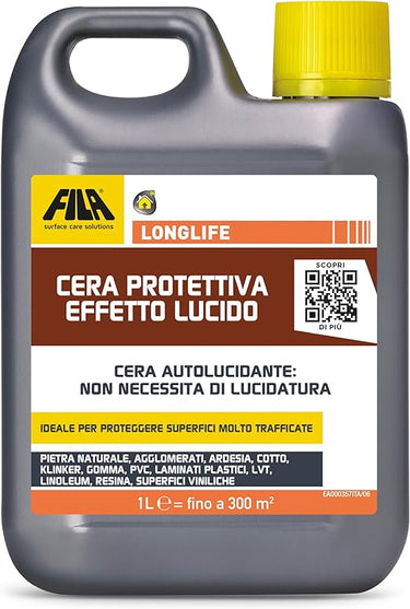 Fila Surface Care Solutions - Cera para suelos Longlife - Efecto brillo - Envase de 1litro